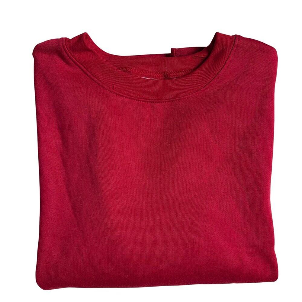 Jennifer Lauren Crewneck Sweatshirt (Red) - Size Medium